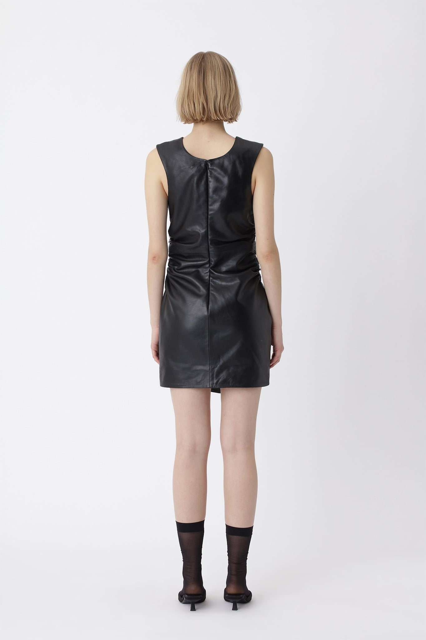 Riha Leather Dress - Black