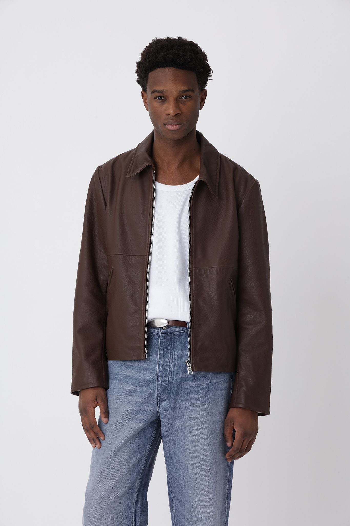 Dutton Leather Jacket - Carafe Brown