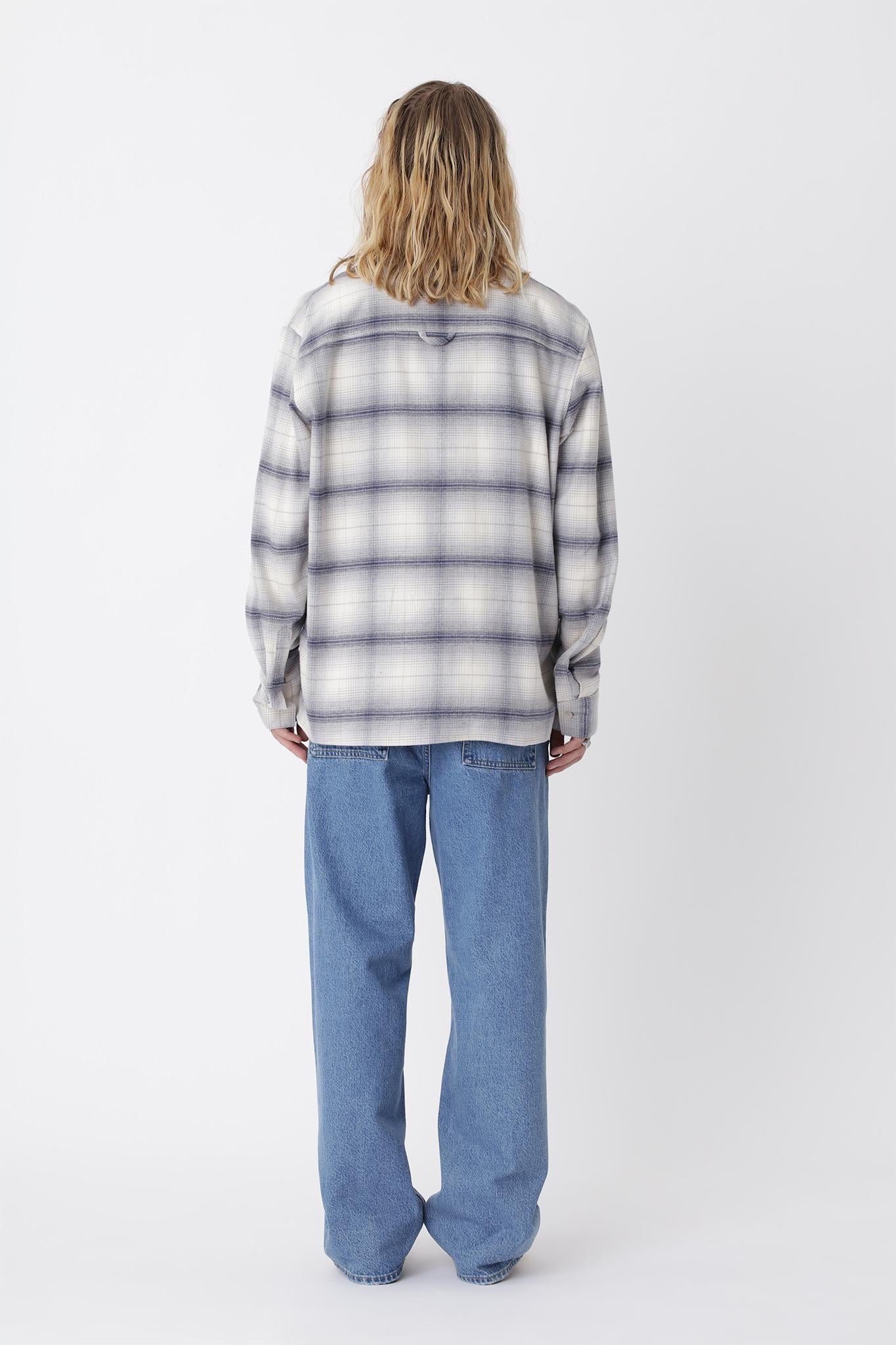 Blake.01 Check Shirt - Gray Violet COMB.