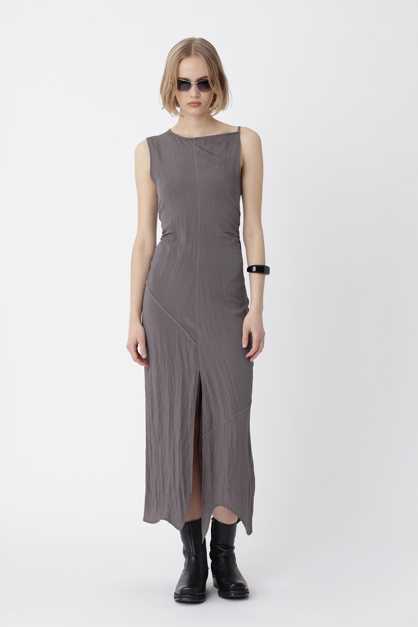chinese dress ladies Belinda Black Draped Maxi Dress With Cape Sleeves  Club L London