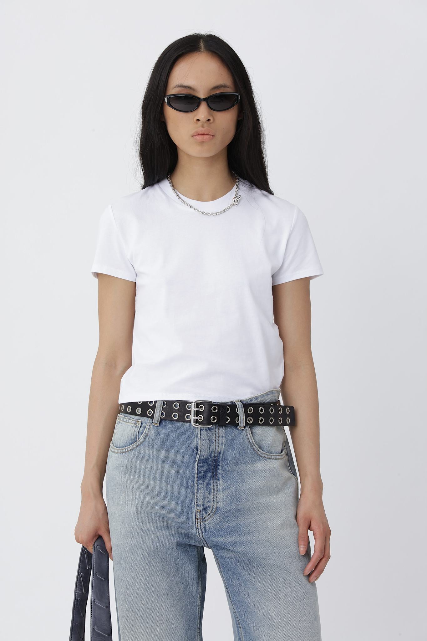 Vera T-shirt - Vasket hvid