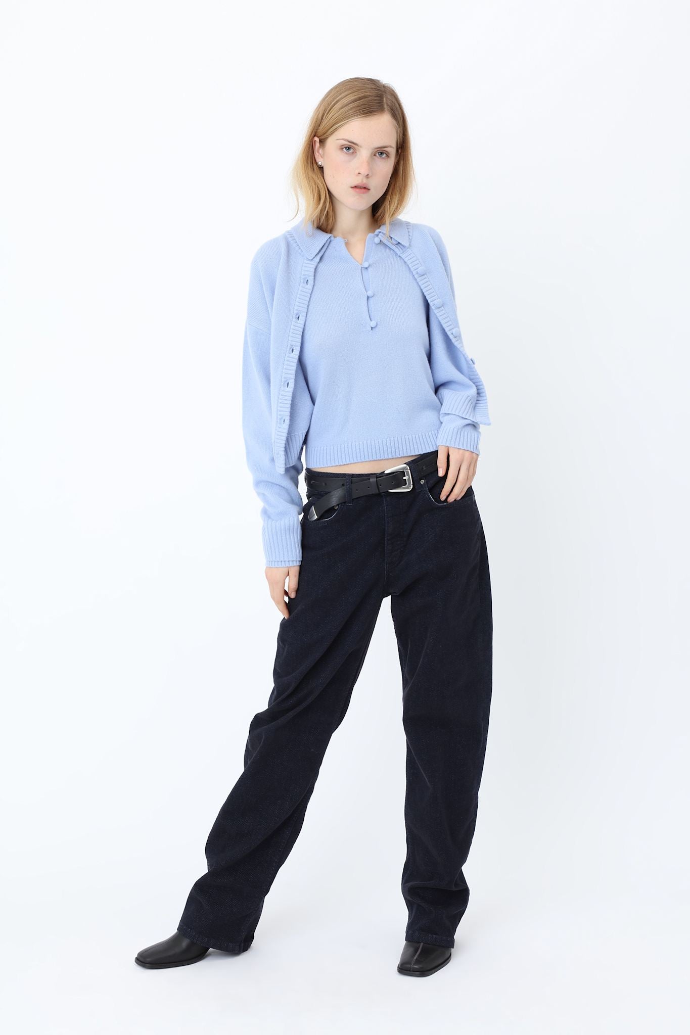 Paula Cashmere Knit Polo