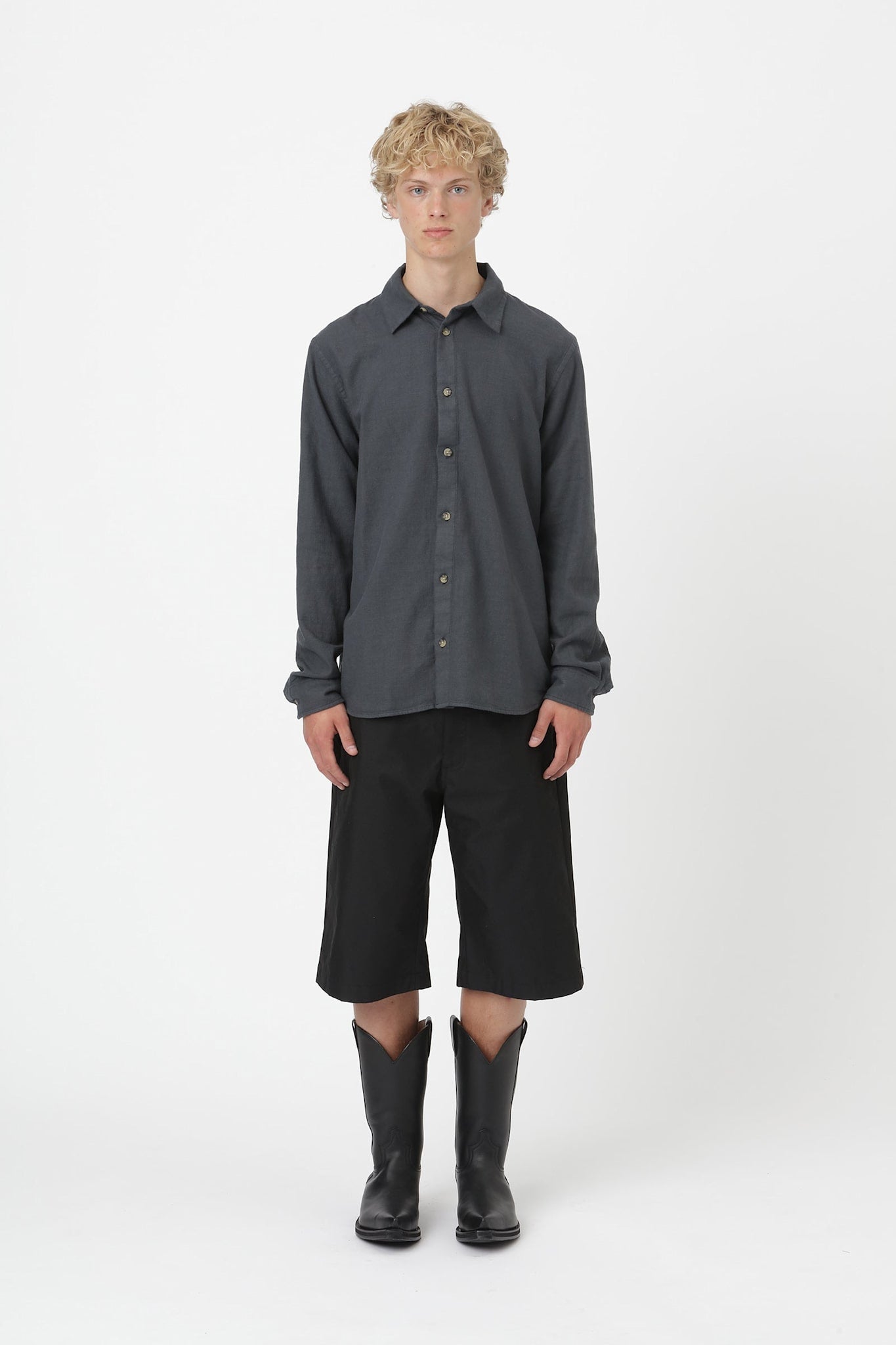 Won Hundred Men Adriel Shirt Ebony