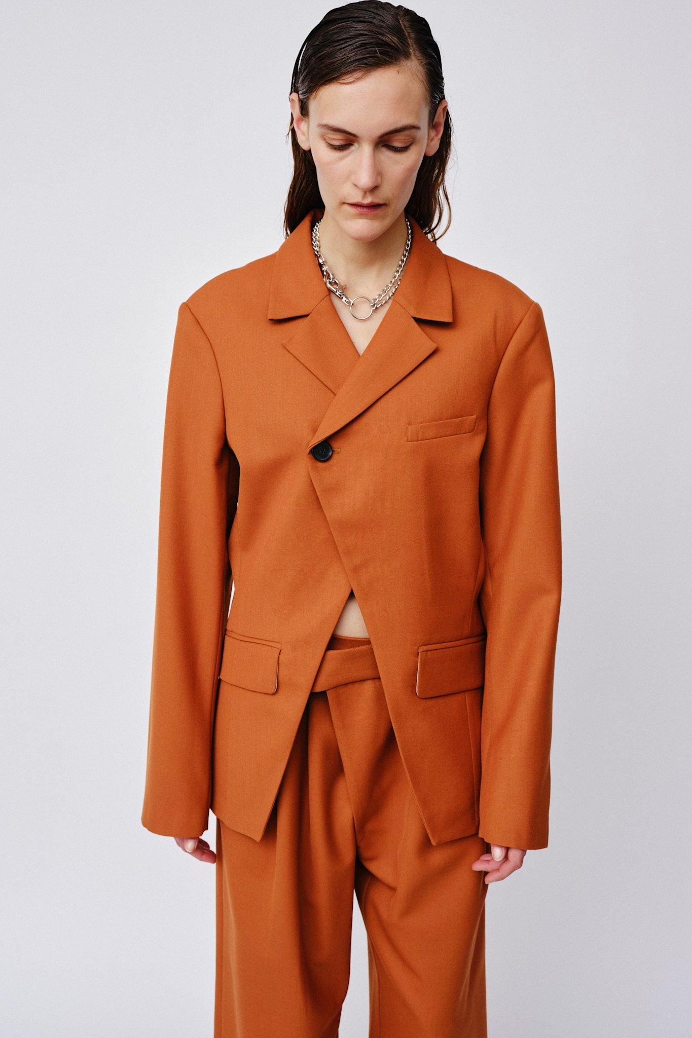 Won Hundred Women Alora C Blazer Leather Brown