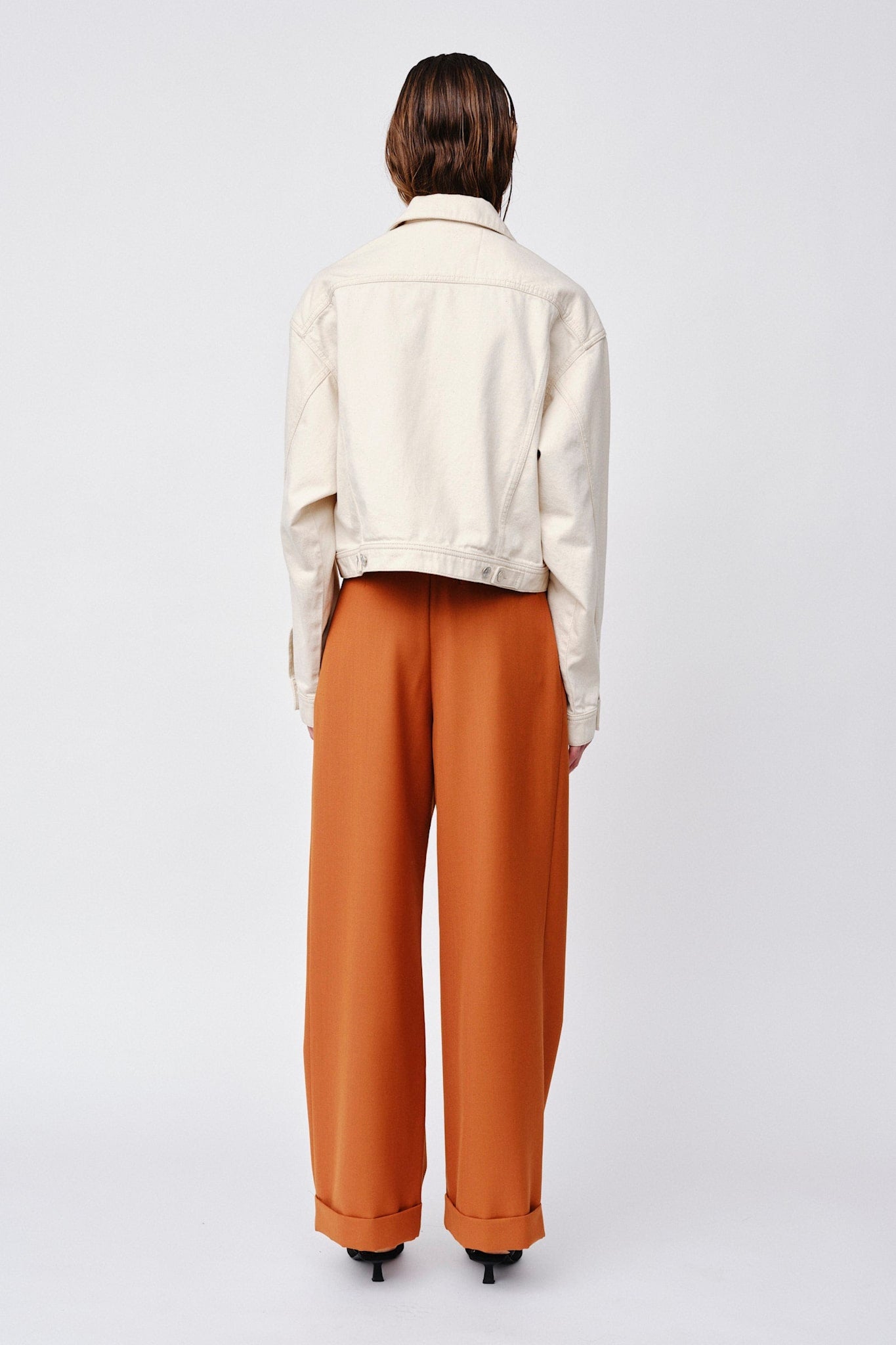 Won Hundred Women Amira Trousers Leather Brown