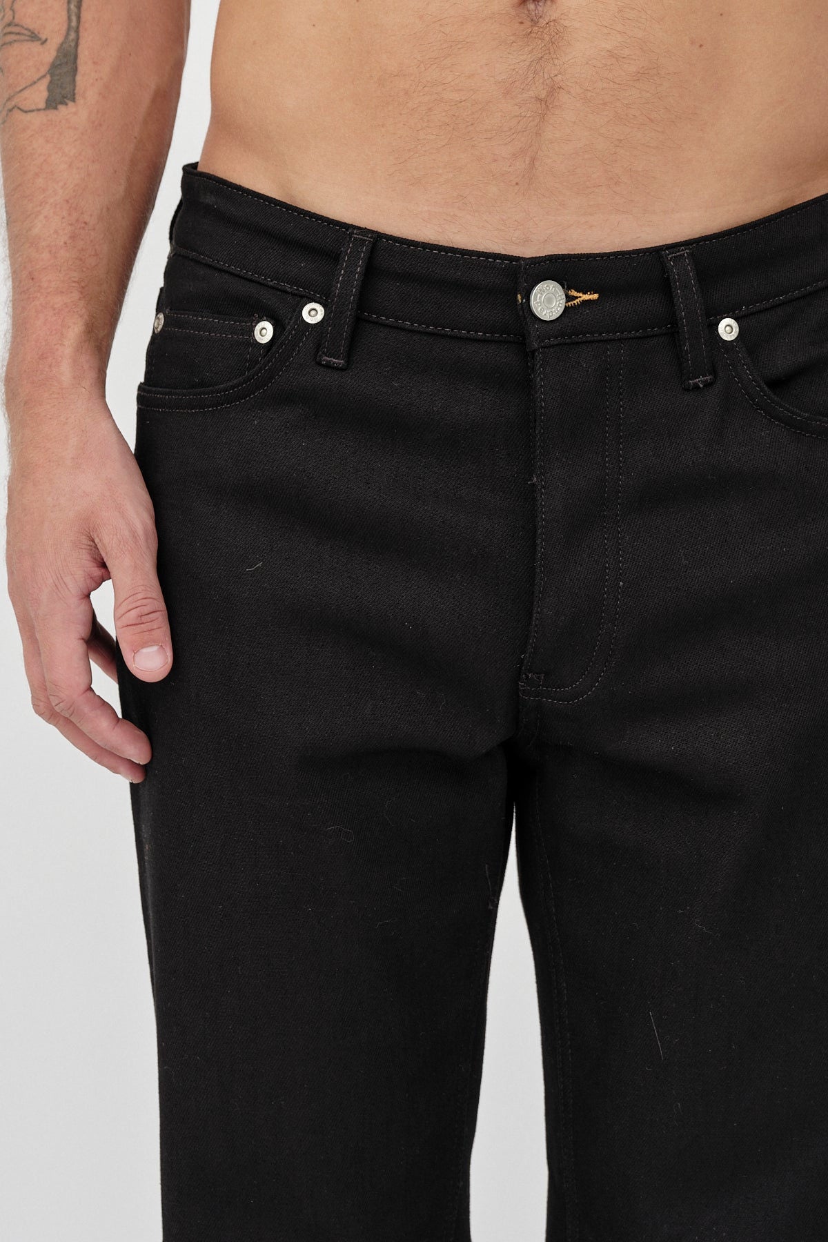 Won Hundred Men Archer 5-Pockets Rinse Black