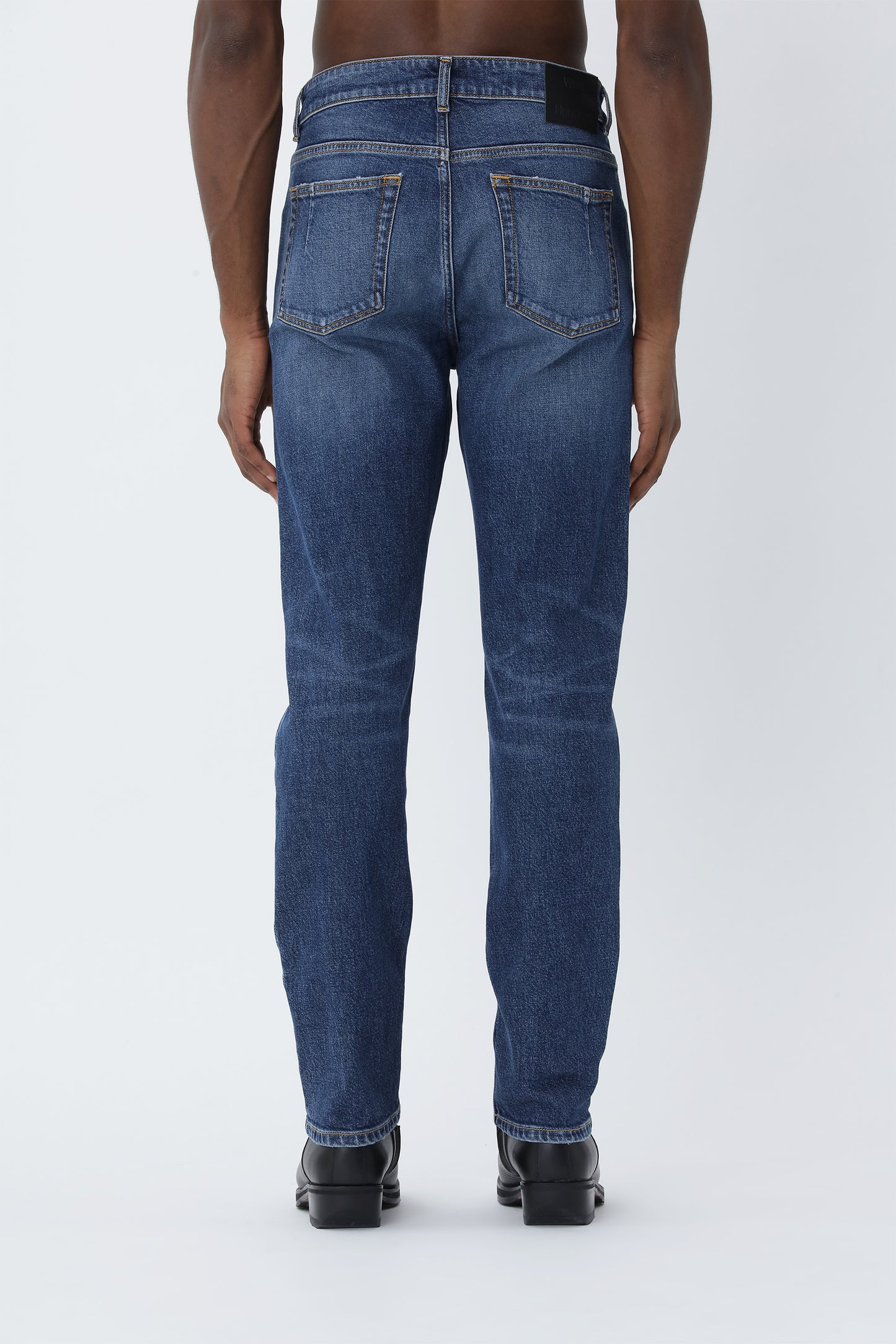 Won Hundred Men Archer Stone Dark Blue 5-Pockets Stone Dark Blue