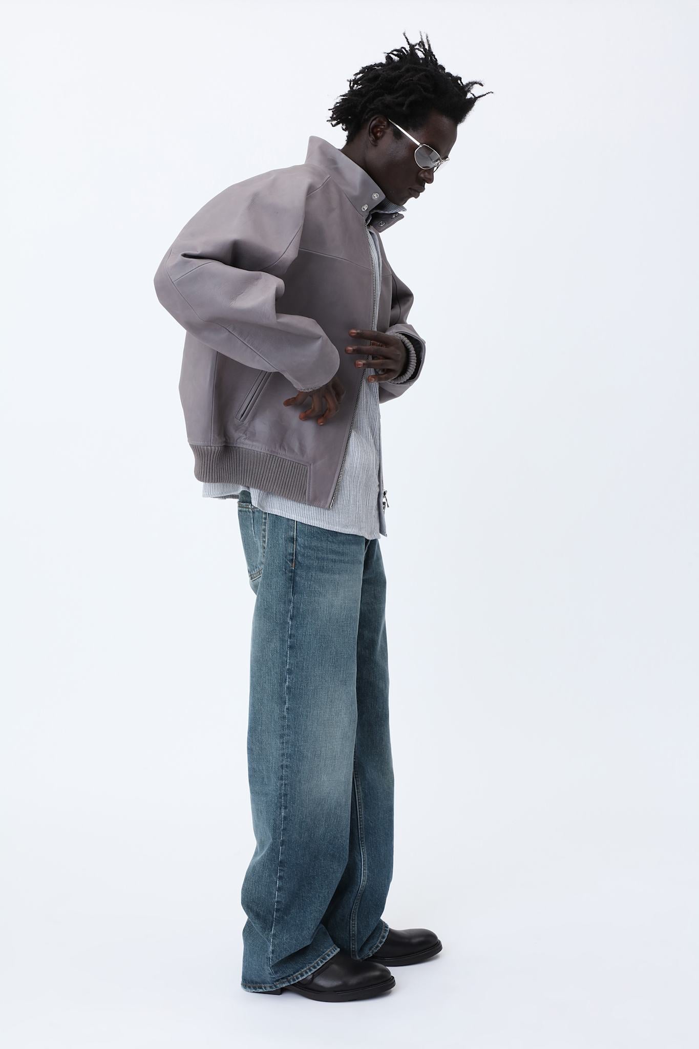 David Bomber Leather Jacket
