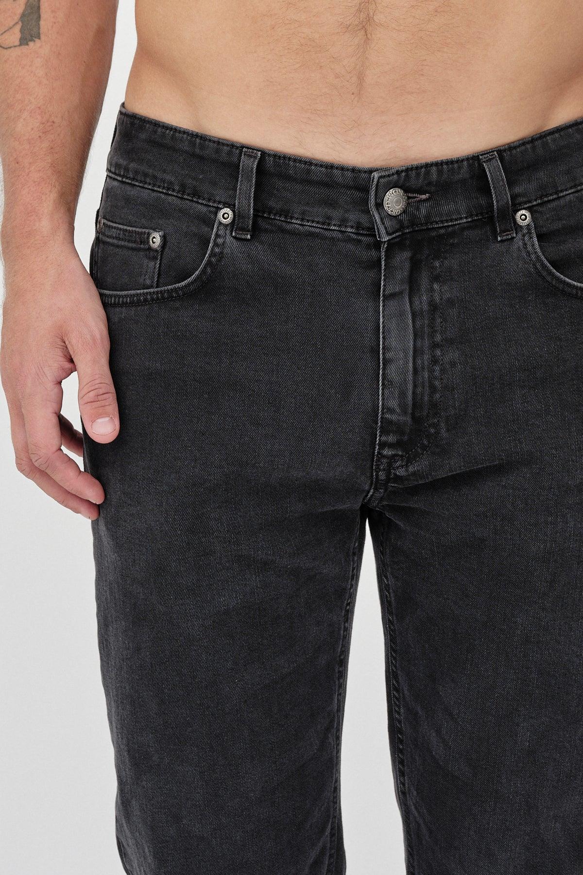 Won Hundred Men Dean A 5-Pockets Charcoal