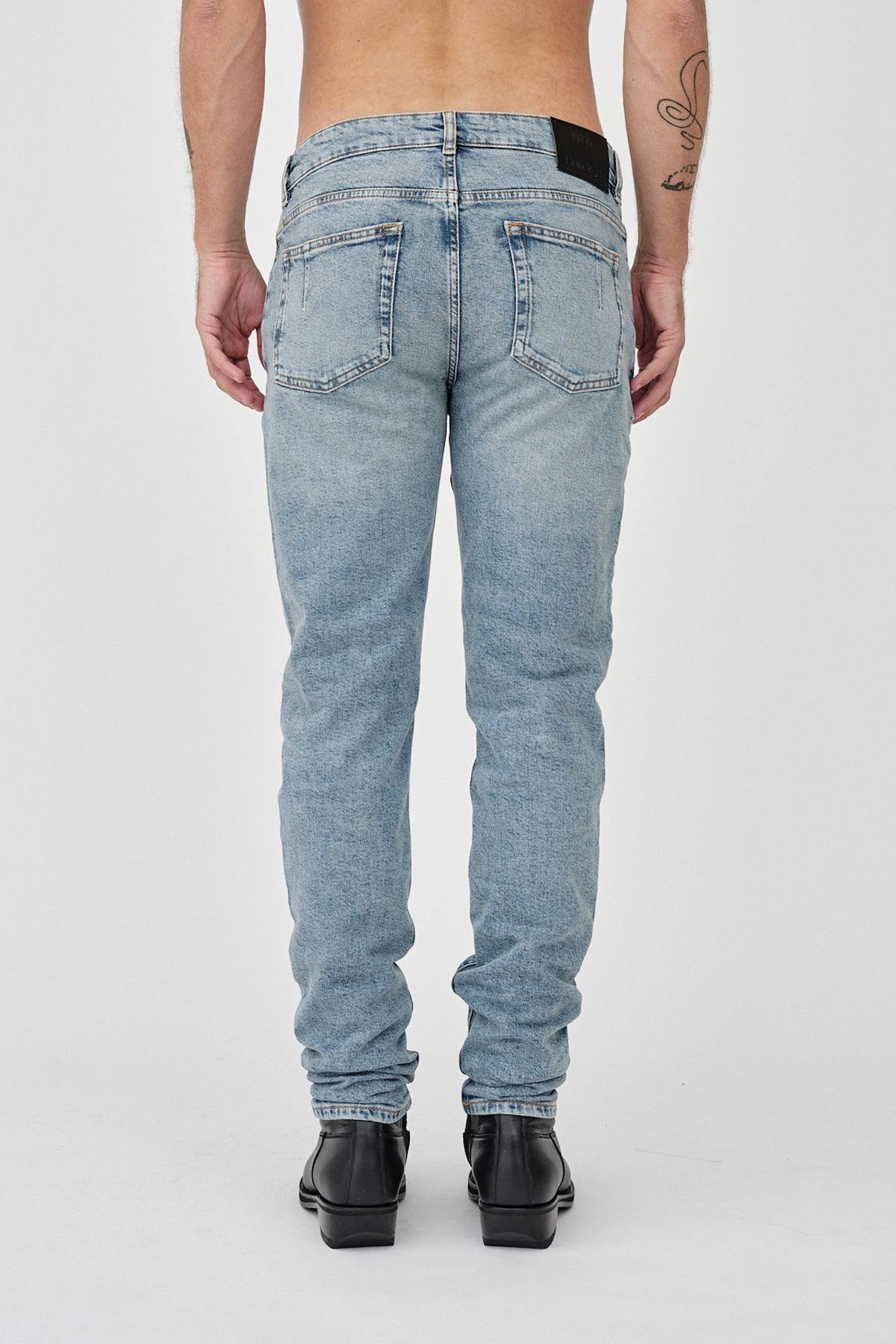 Won Hundred Men Dean Streaky Blue 5-Pockets Streaky Blue