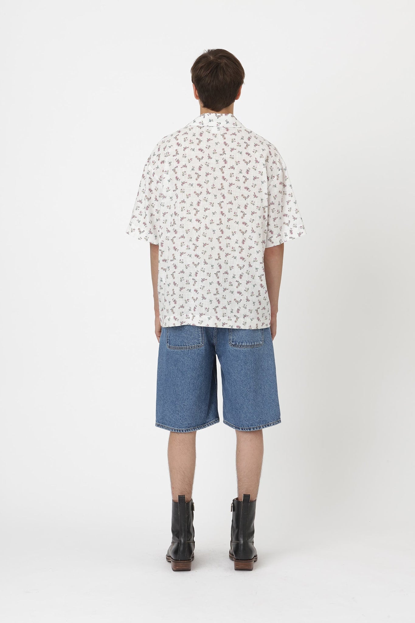 Won Hundred Men Desmond Flower Shirt White Flower