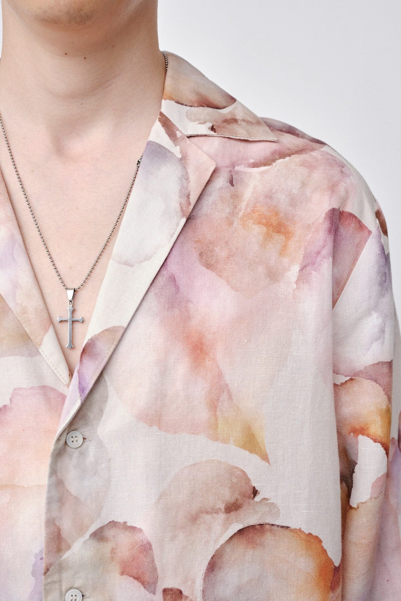 Won Hundred Men Enzo Summer AOP Shirt Multi colour red