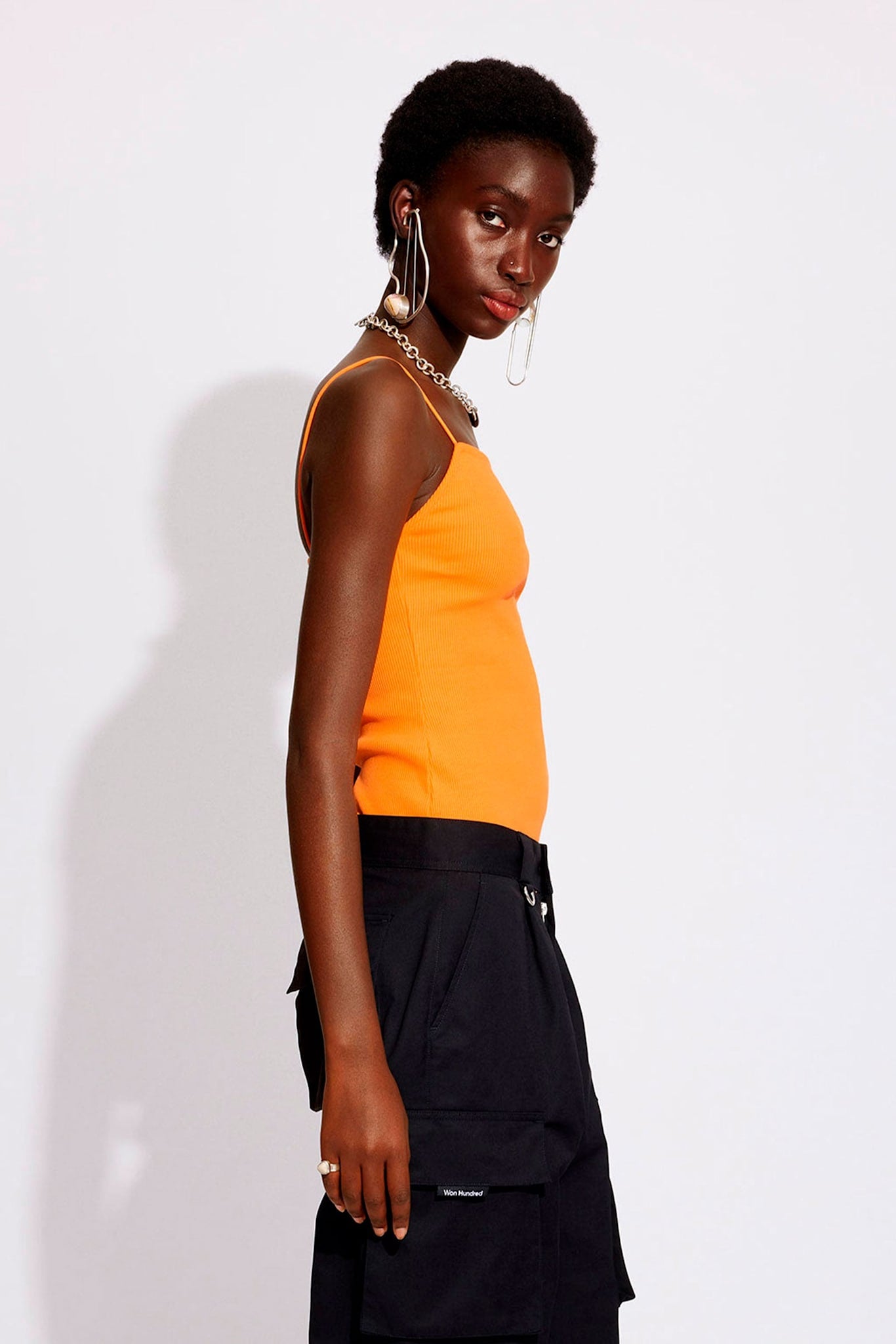 Won Hundred Women Eva Top Persimmon orange