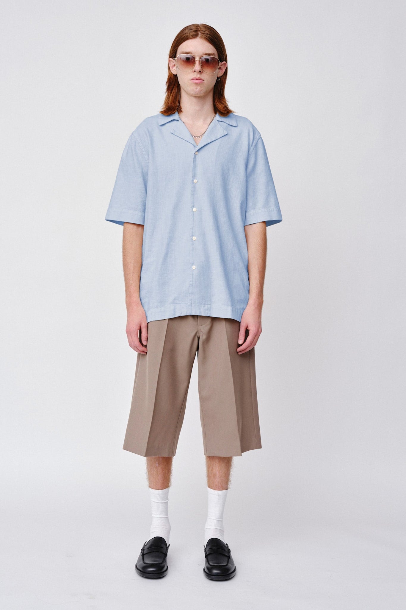 Won Hundred Men Gonzo Shirt Chambrey Blue