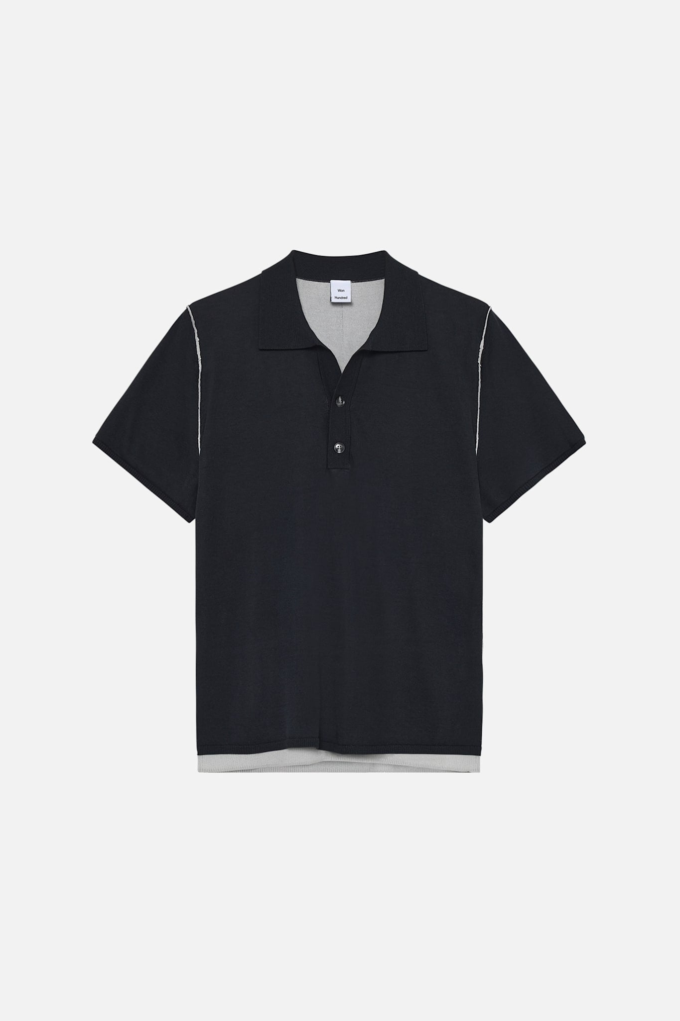 Jonas Two Layer Knit Polo – Won Hundred Online Store