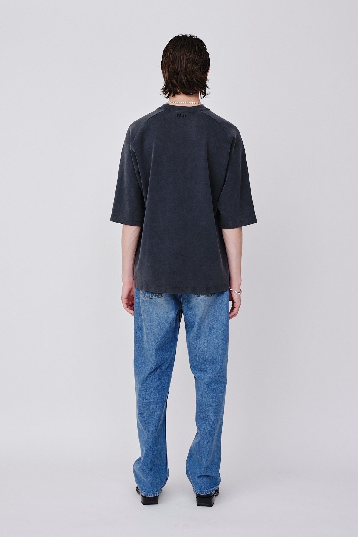 Won Hundred Men Marv T-shirt Washed Black