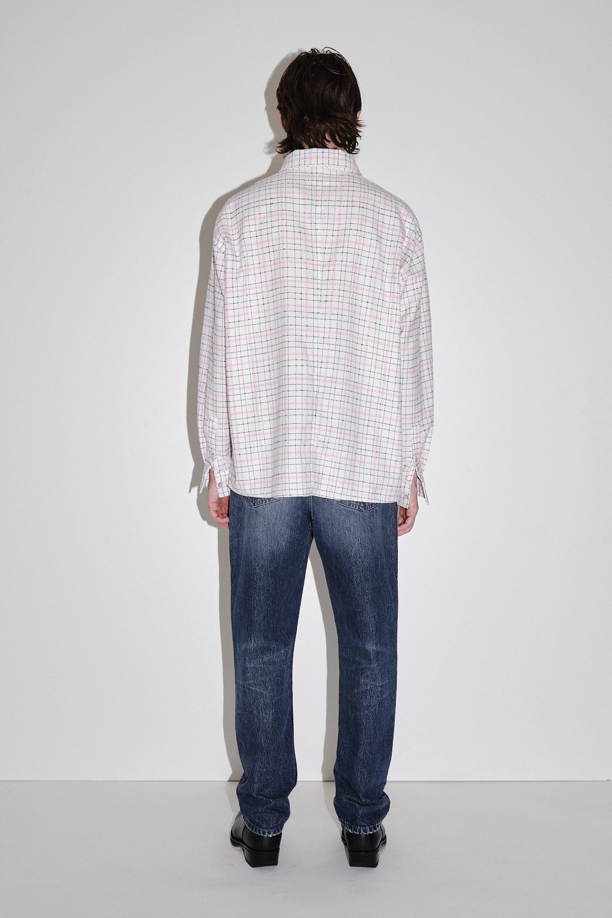 Won Hundred Men Maza Check Shirt Pink Check