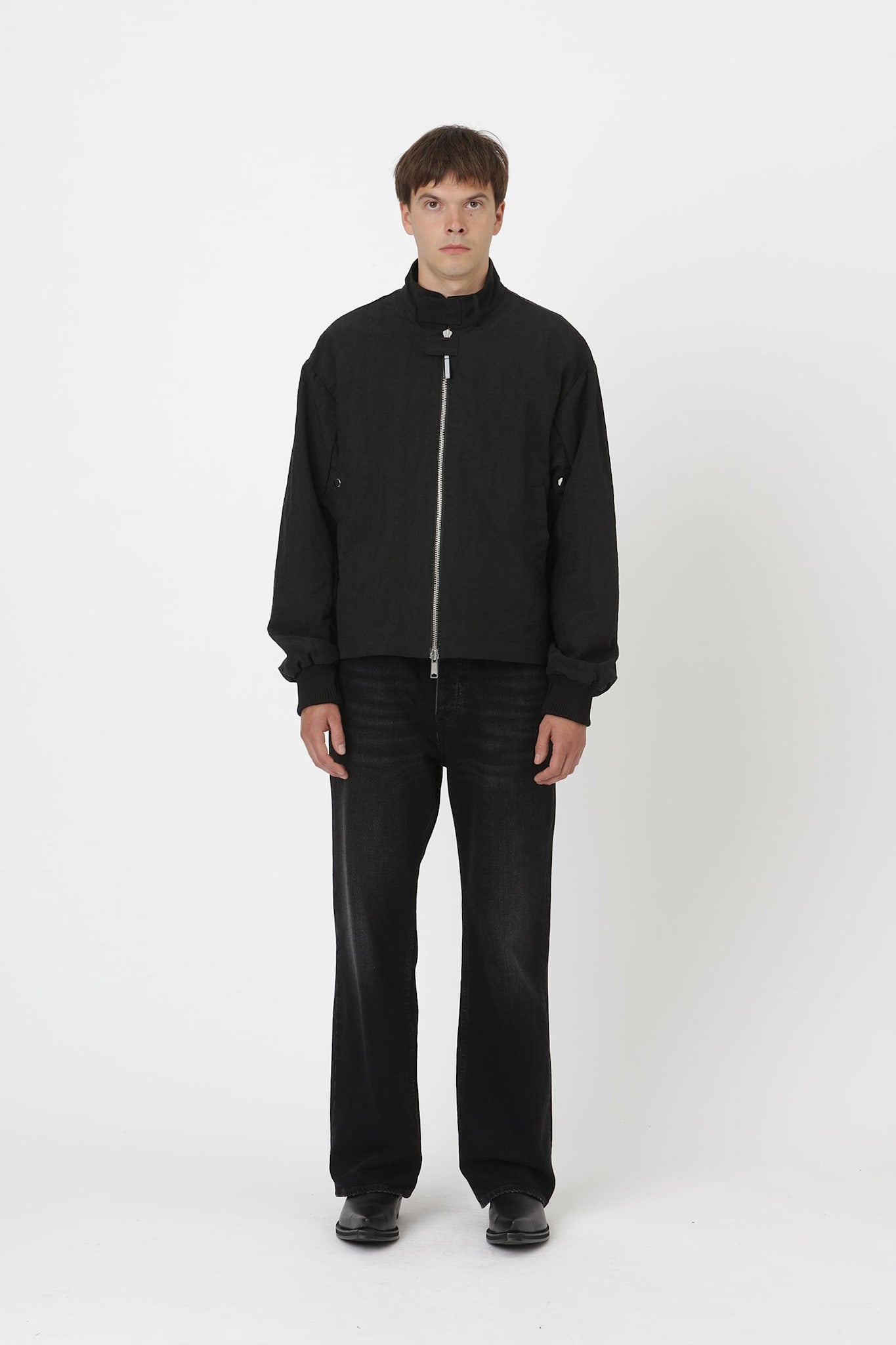 Won Hundred Men Oakley Windbreaker Jacket Black