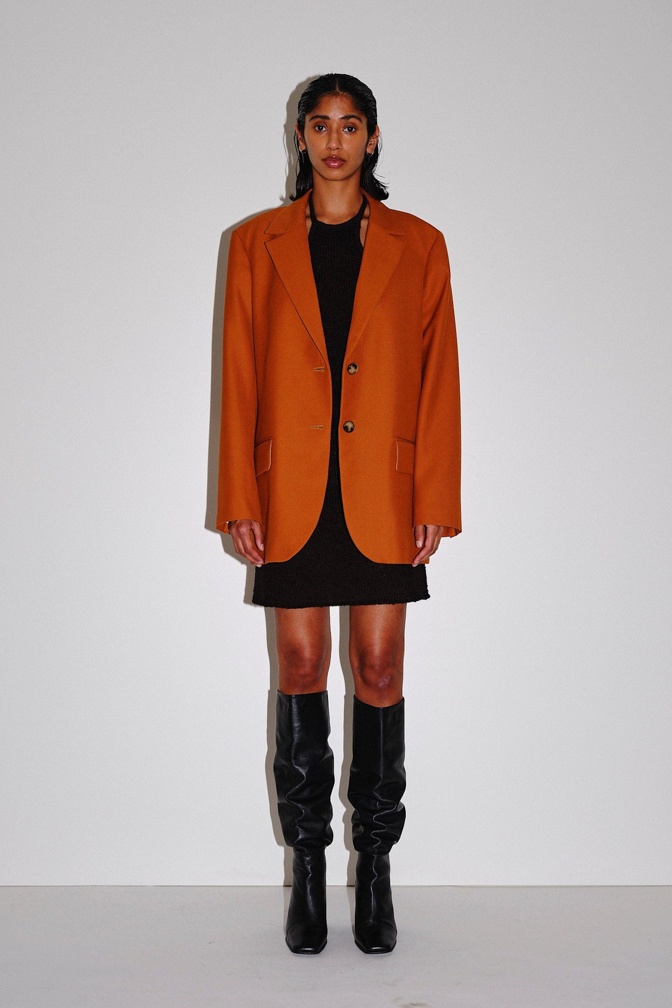 Won Hundred Women Osaka W Blazer Leather Brown