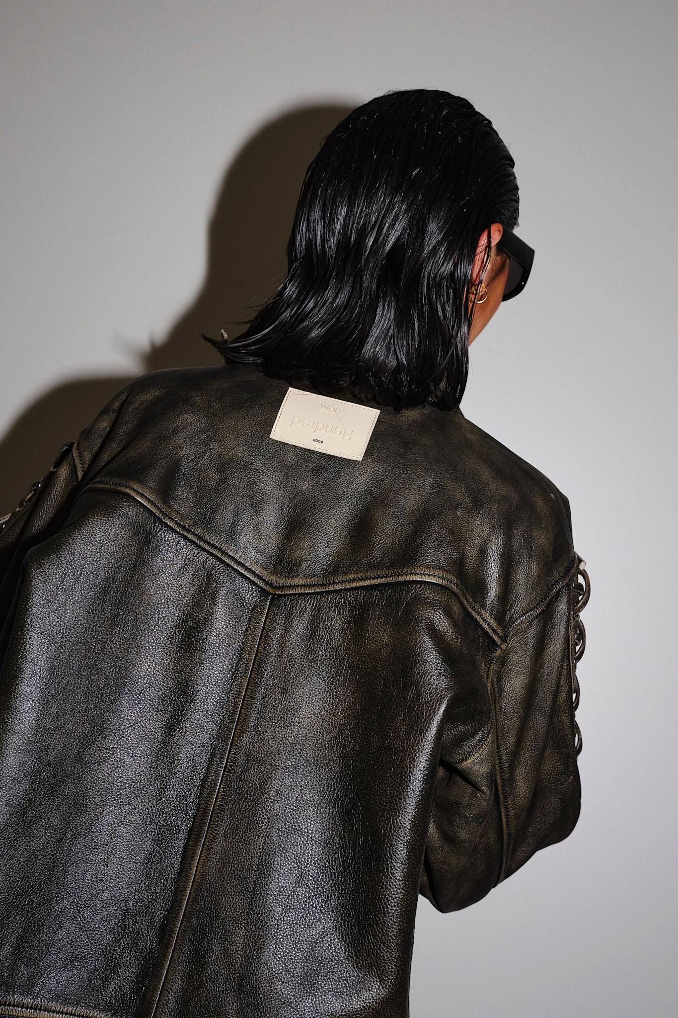 Won Hundred Women Peyton Leather Leather Garment Black