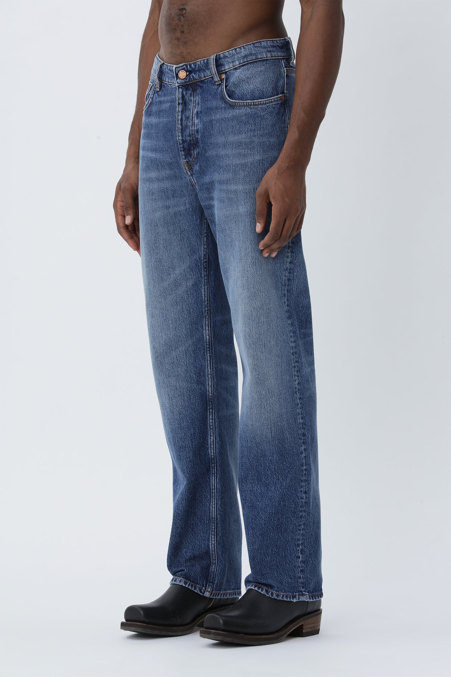 Won Hundred Men Steve Quartzblue 5-Pockets Quartzblue