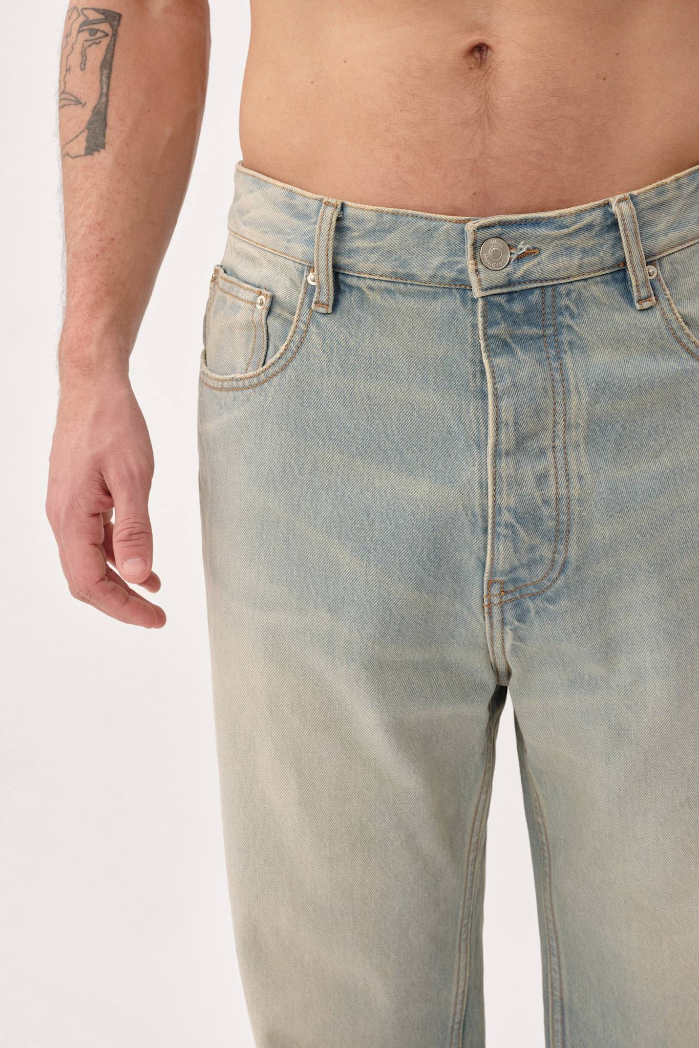 Won Hundred Men Steve Sandy Bright 5-Pockets Sandy Bright