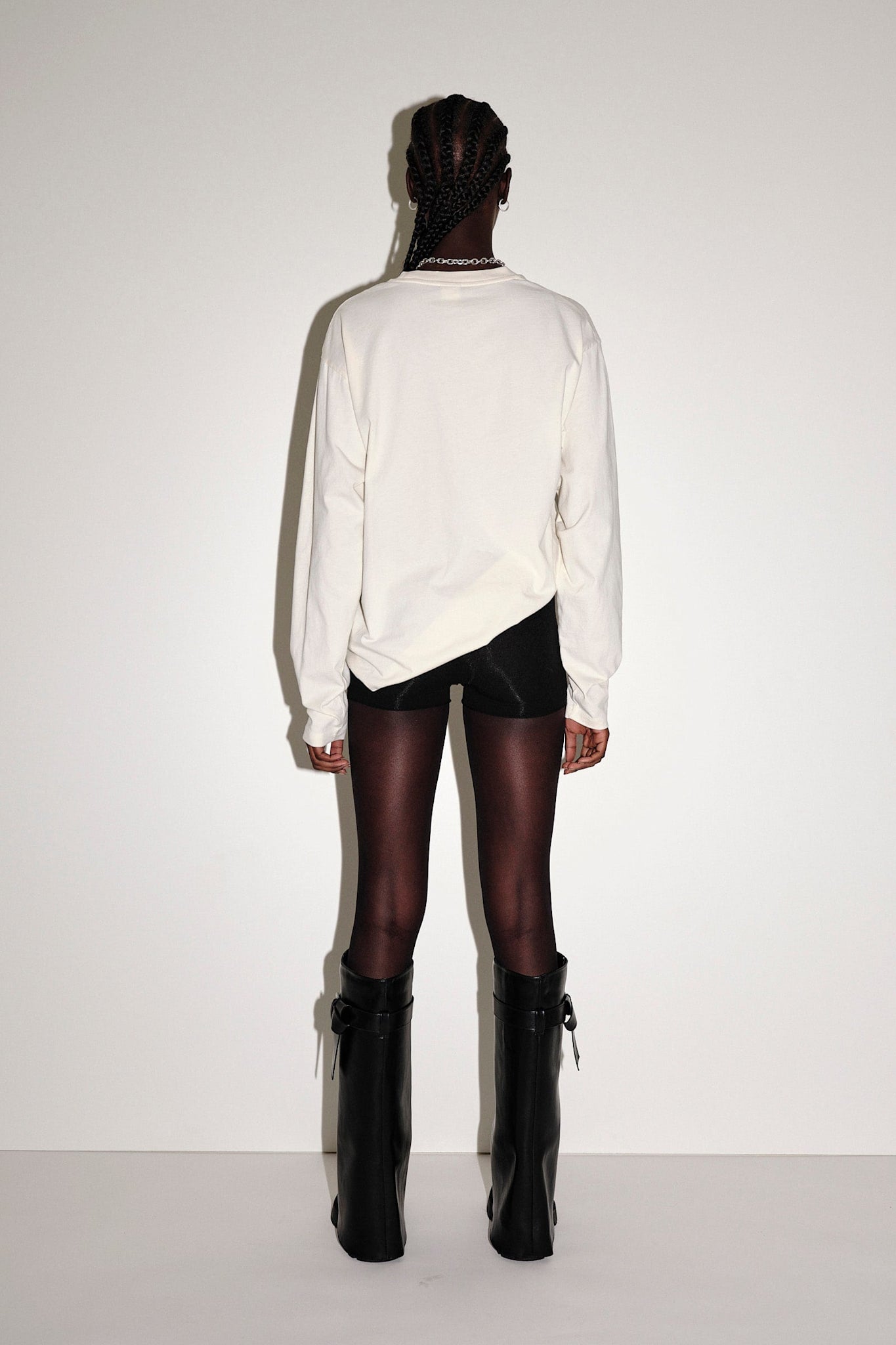 Won Hundred Women The Staff Tee LS Embroidery W T-shirt Snow White