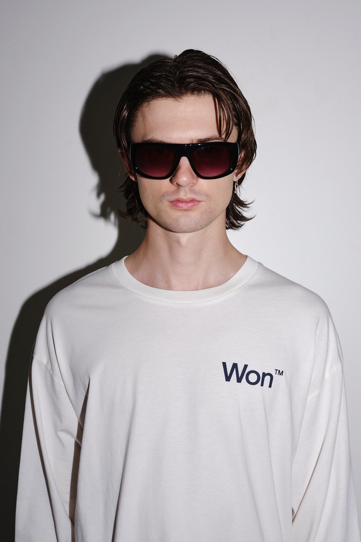 Won Hundred Men The Staff Tee LS M T-shirt White