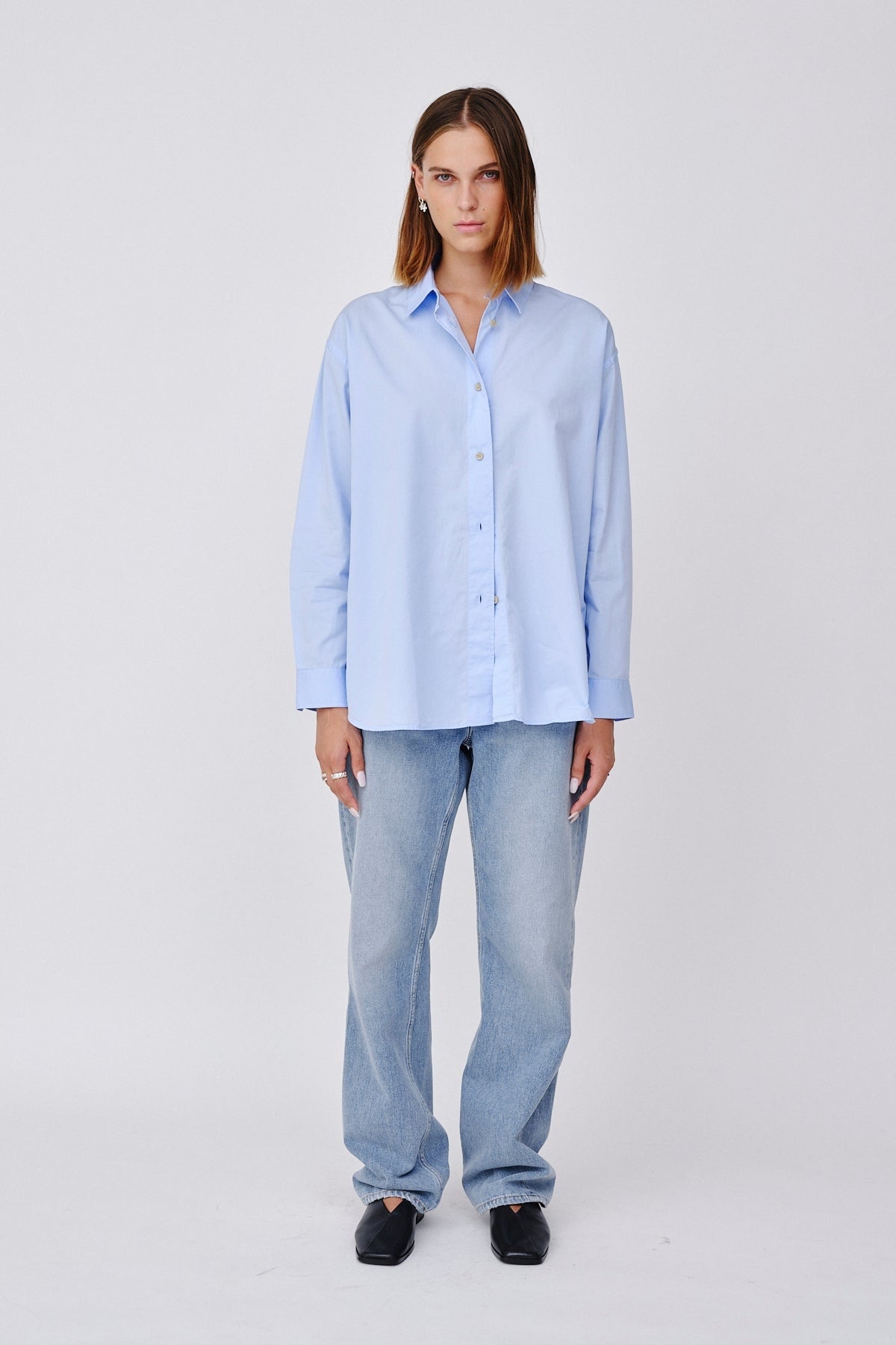 Won Hundred Women Zara Shirt Chambrey Blue