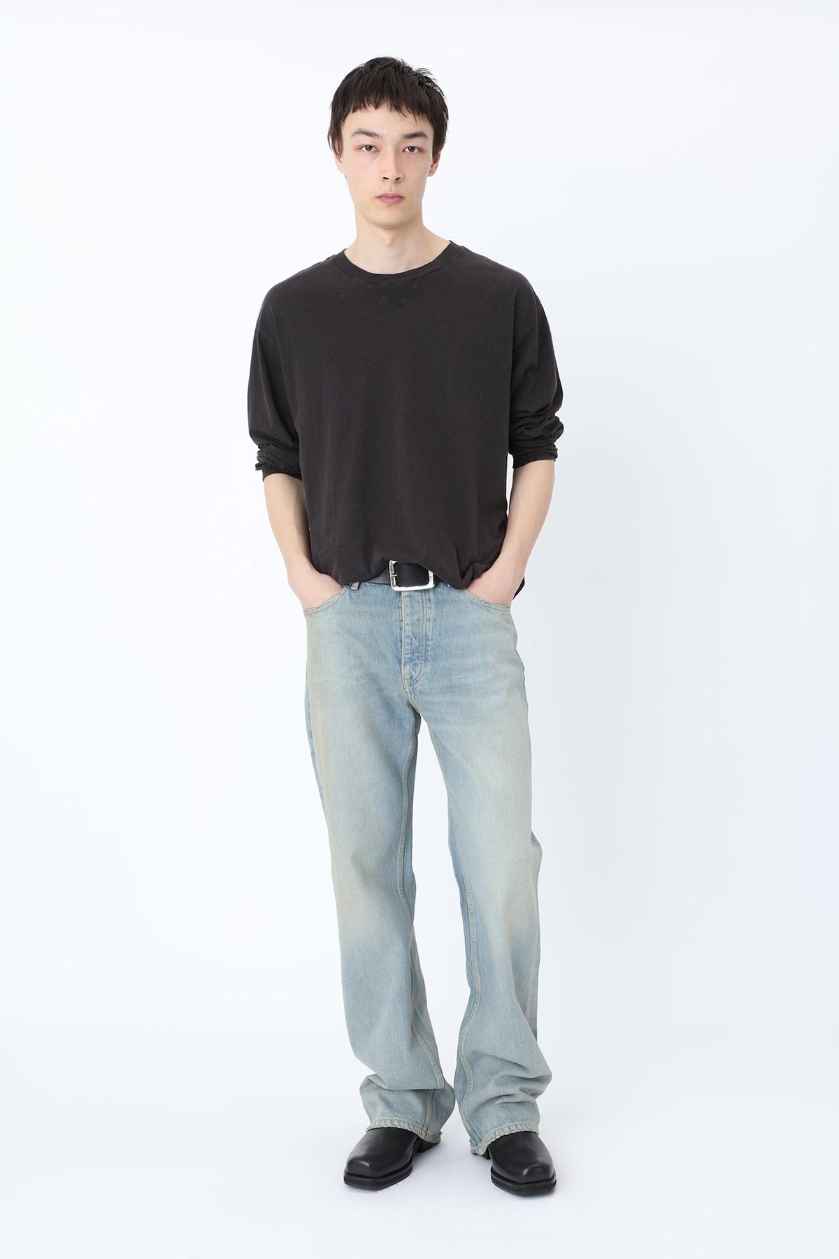 Genoa Coated Denim - Coated Blauw