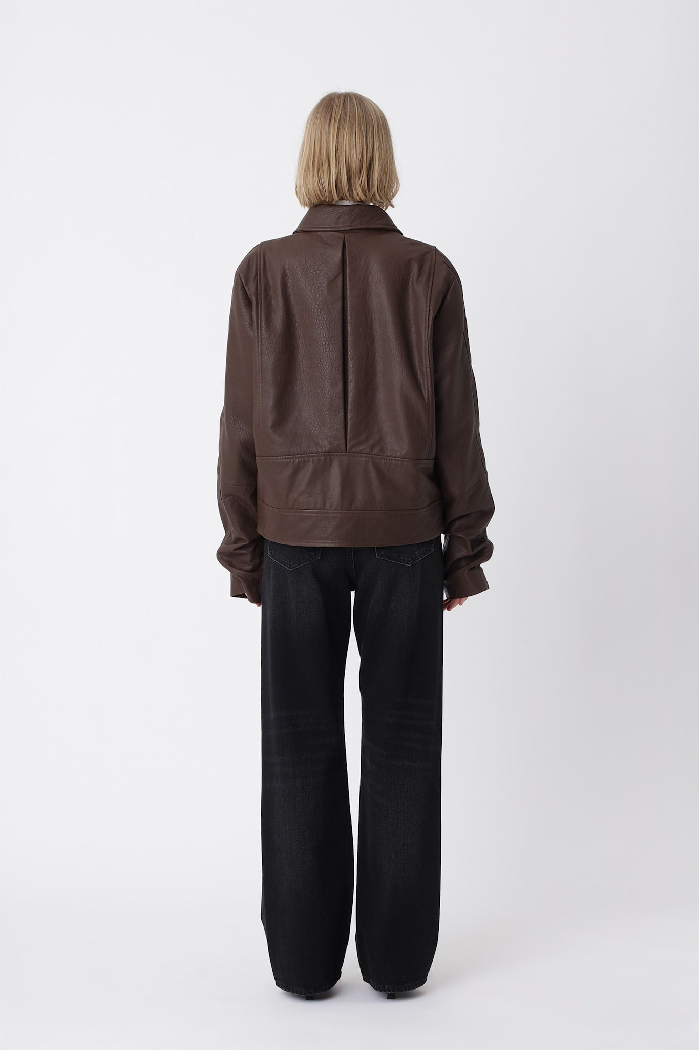 Katie Leather Jacket - Carafe Brown