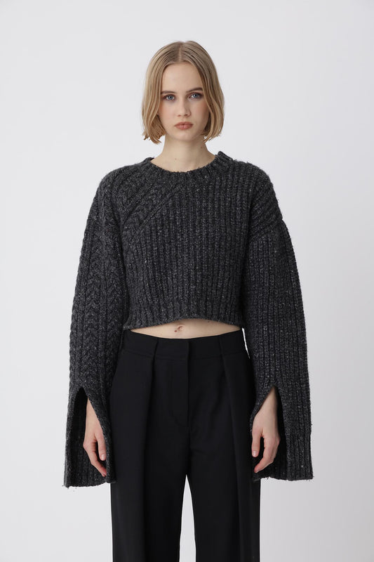 Isla Knit Sweater - Licorice