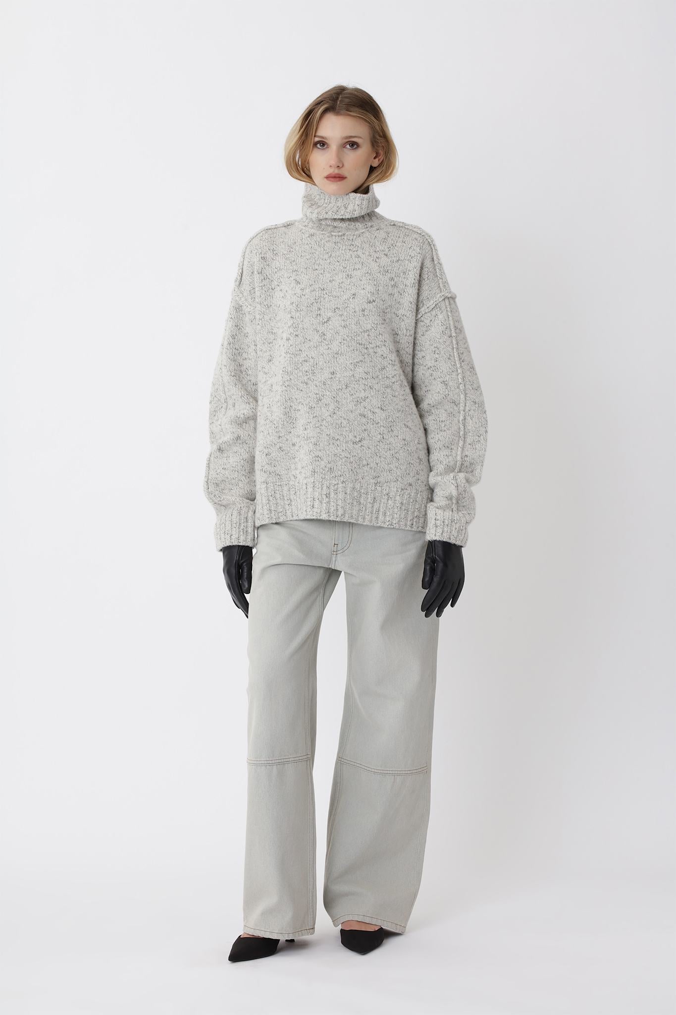 Bristol Knit Sweater W - White COMB.