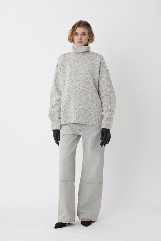 Bristol Knit Sweater W - White COMB.