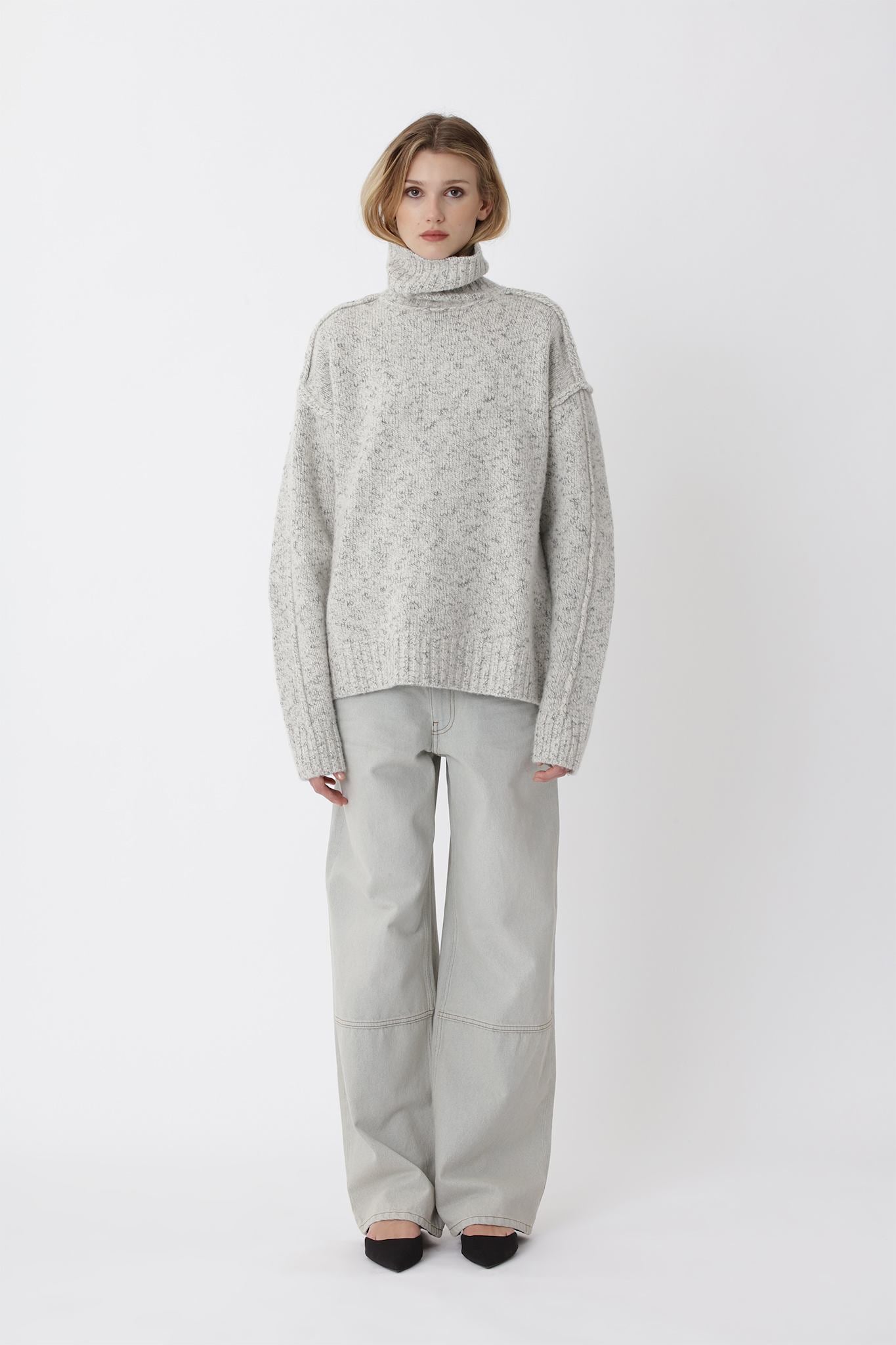 Bristol Knit Sweater W - White COMB.