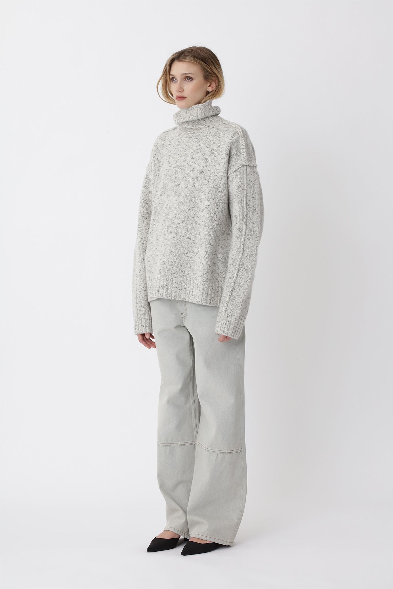 Bristol Knit Sweater W - White COMB.