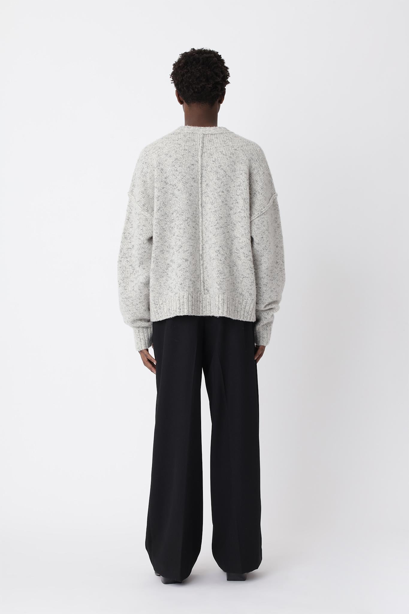 Bently Knit Sweater - White COMB.