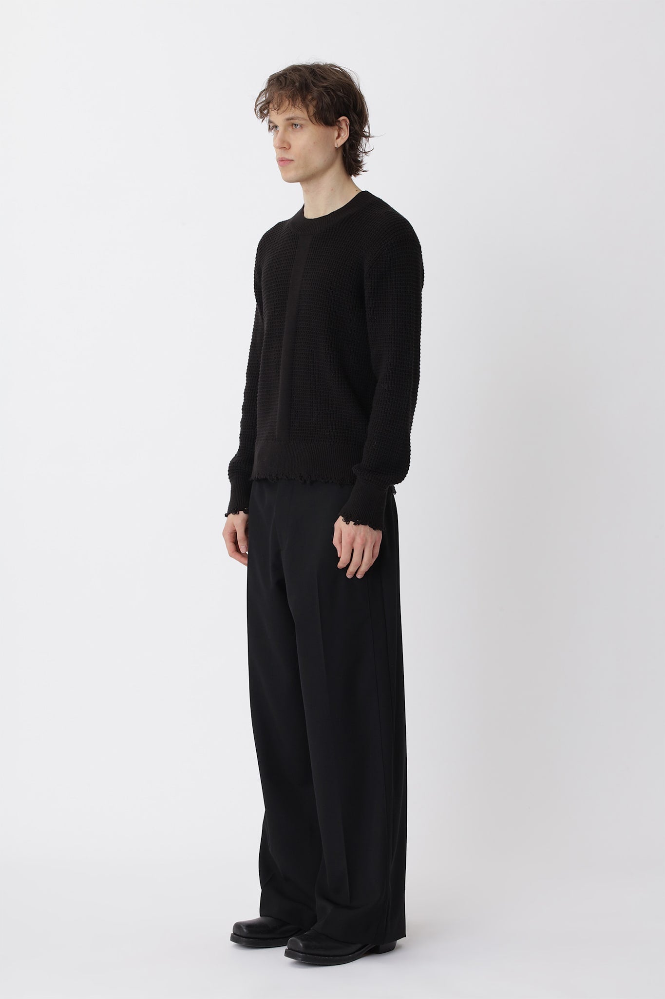 Rune Knit Shirt - Black