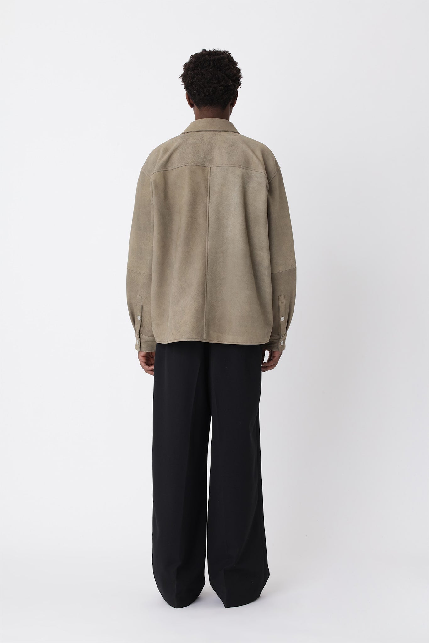 Zayne Suede Shirt - Roasted Cashew