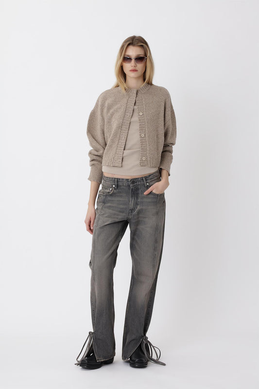 Bella String Pants - Tintet Grey
