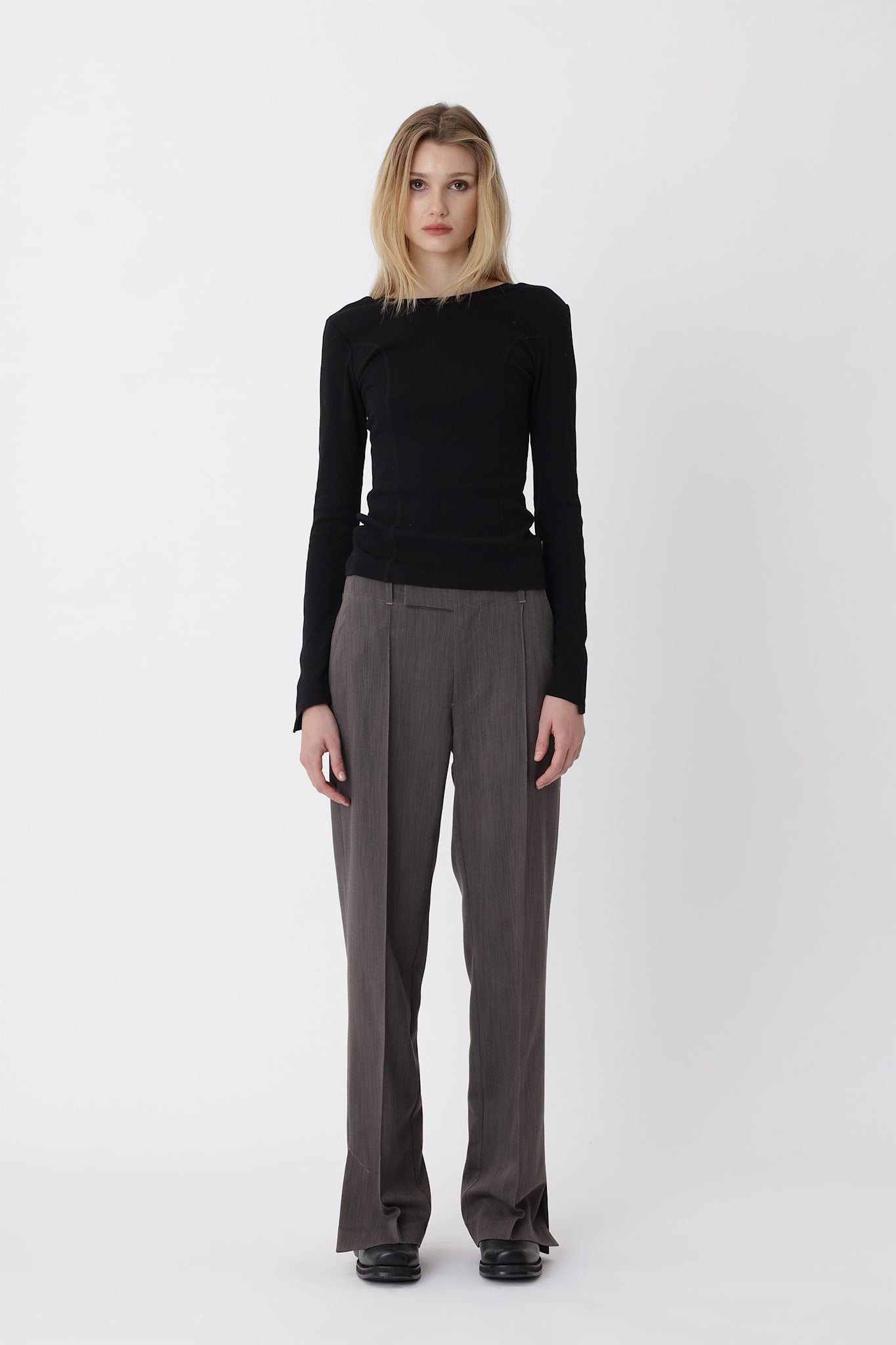 Ena Trousers - Licorice COMB.