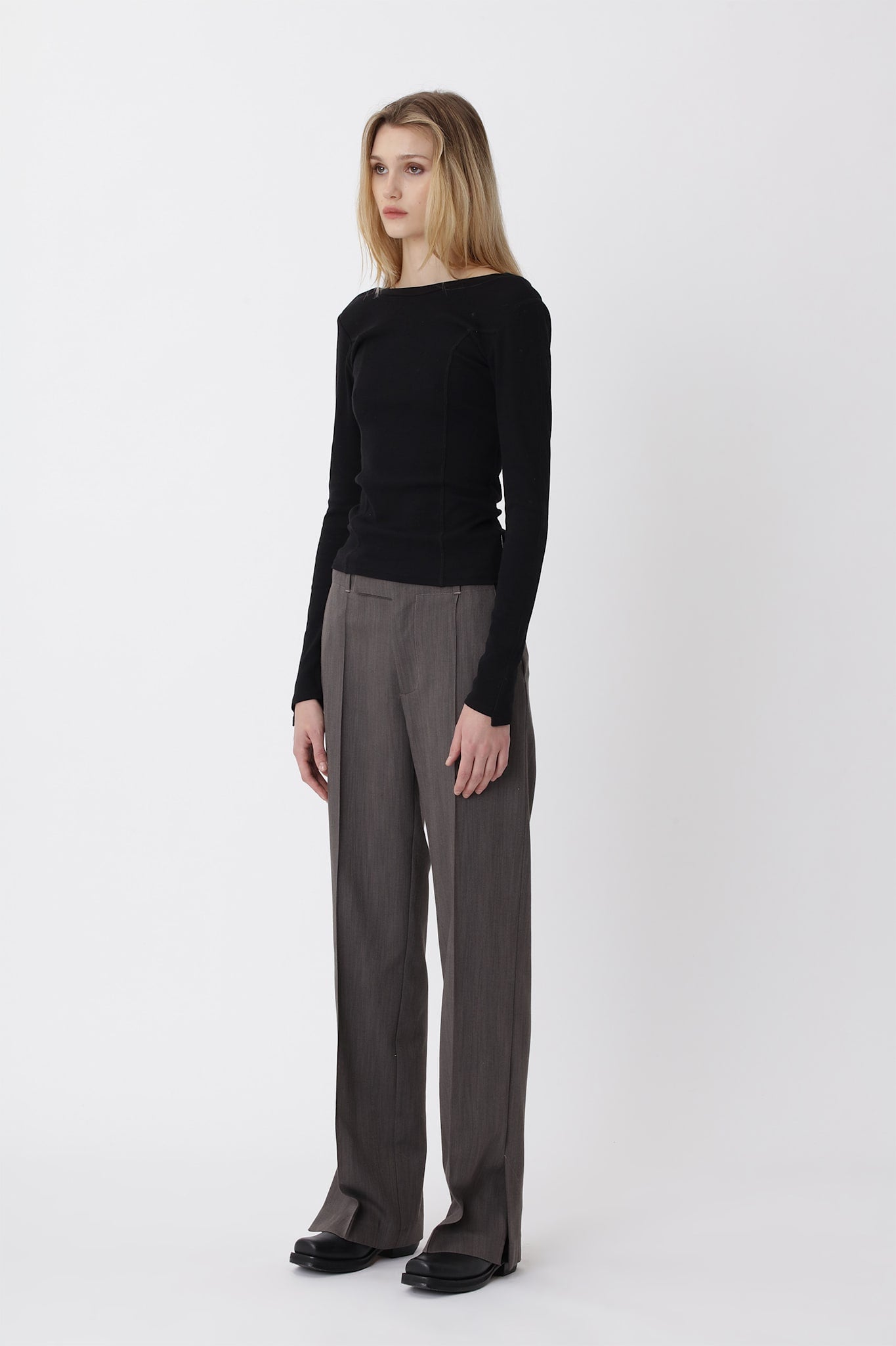 Ena Trousers - Licorice COMB.