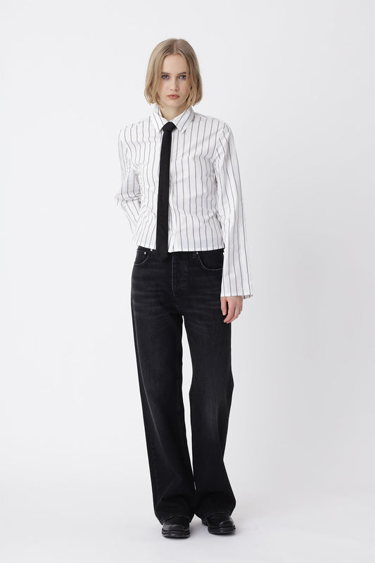 Fernanda Stripe Shirt - White COMB.