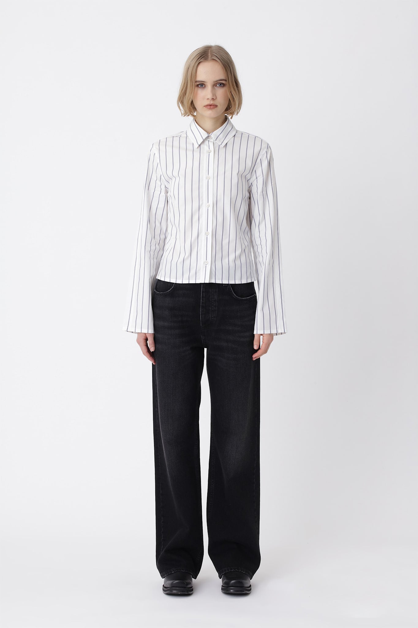 Fernanda Stripe Shirt - White COMB.