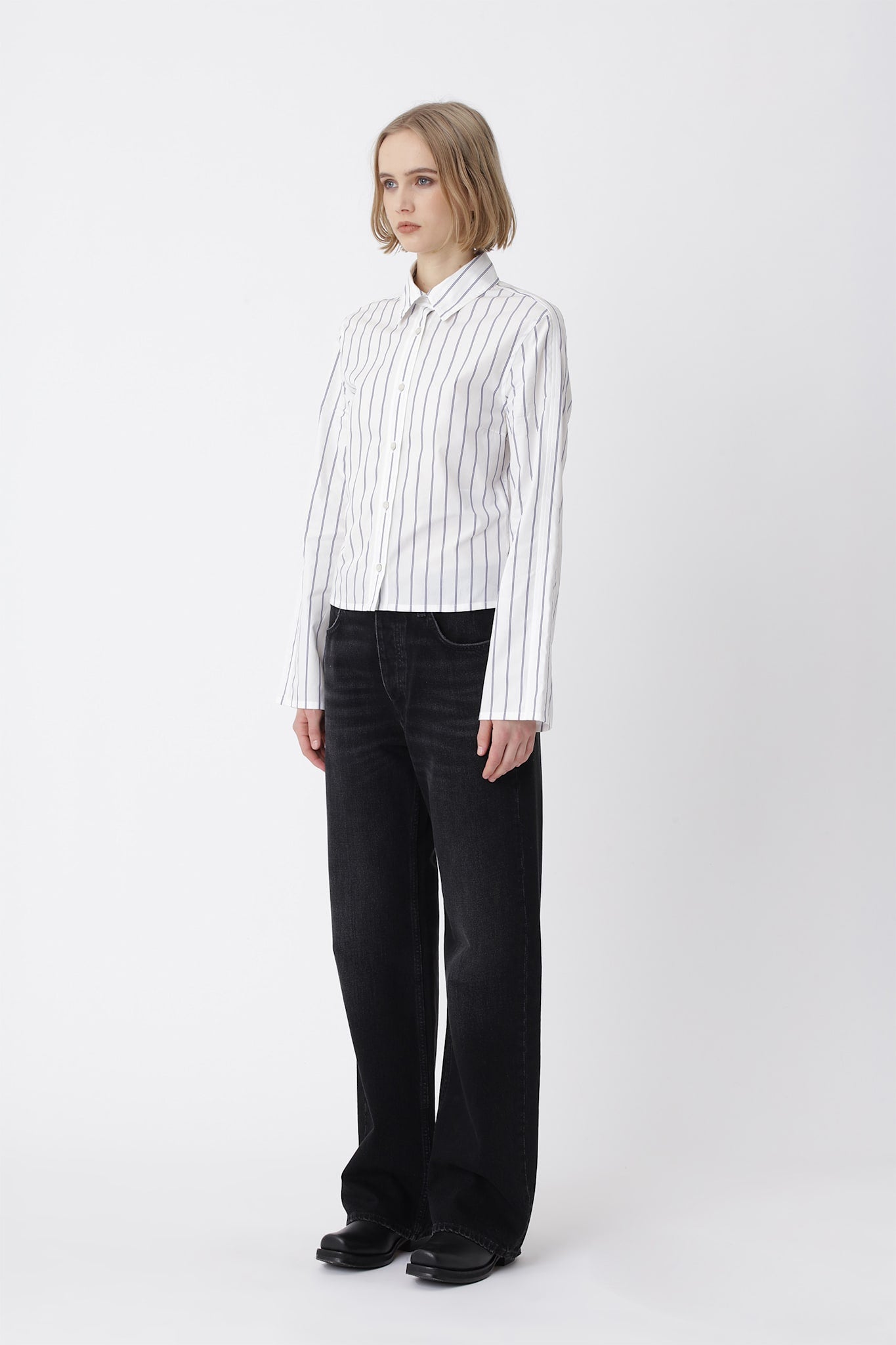 Fernanda Stripe Shirt - White COMB.