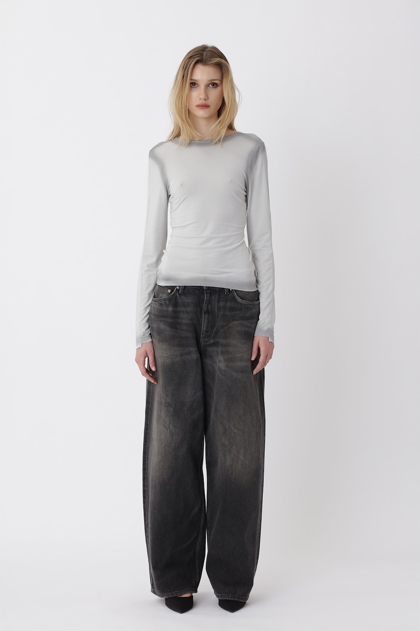 Irenes LS Top - Gray Violet