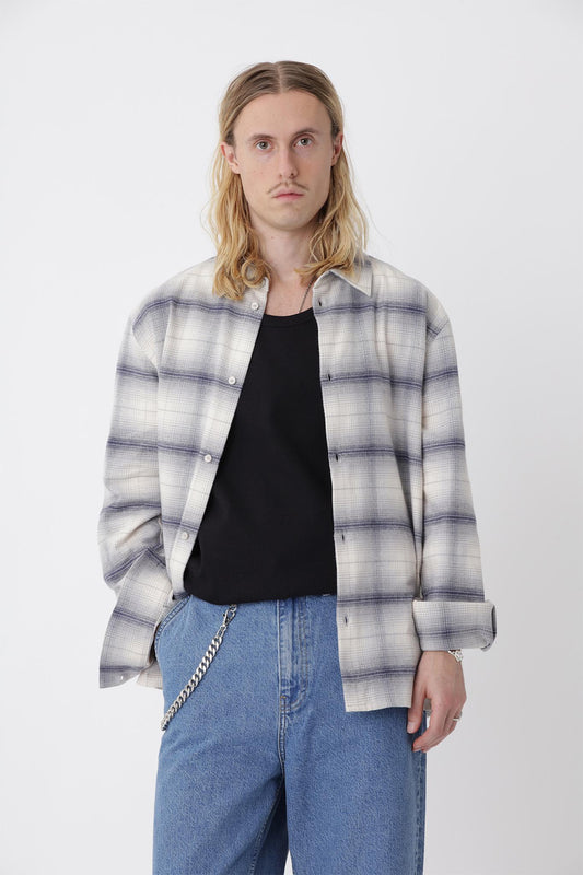 Blake.01 Check Shirt - Gray Violet COMB.