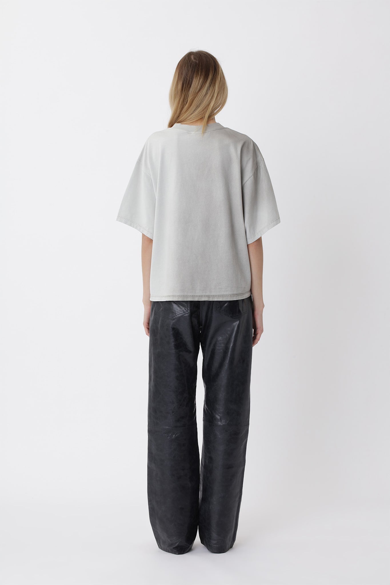 Houston Globe T-shirt W - Washed Gray Violet