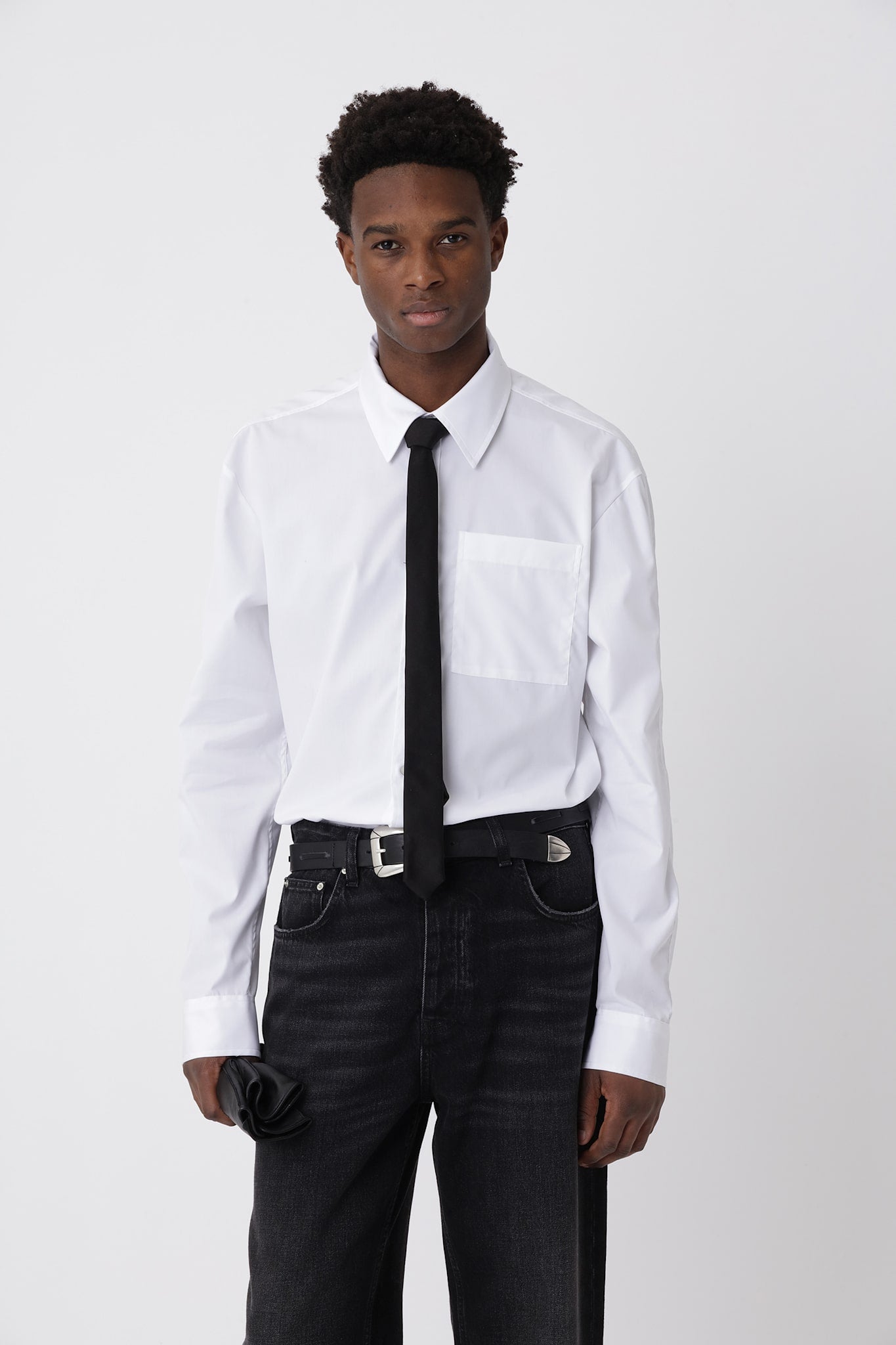 Knox Panel Shirt - Bright White