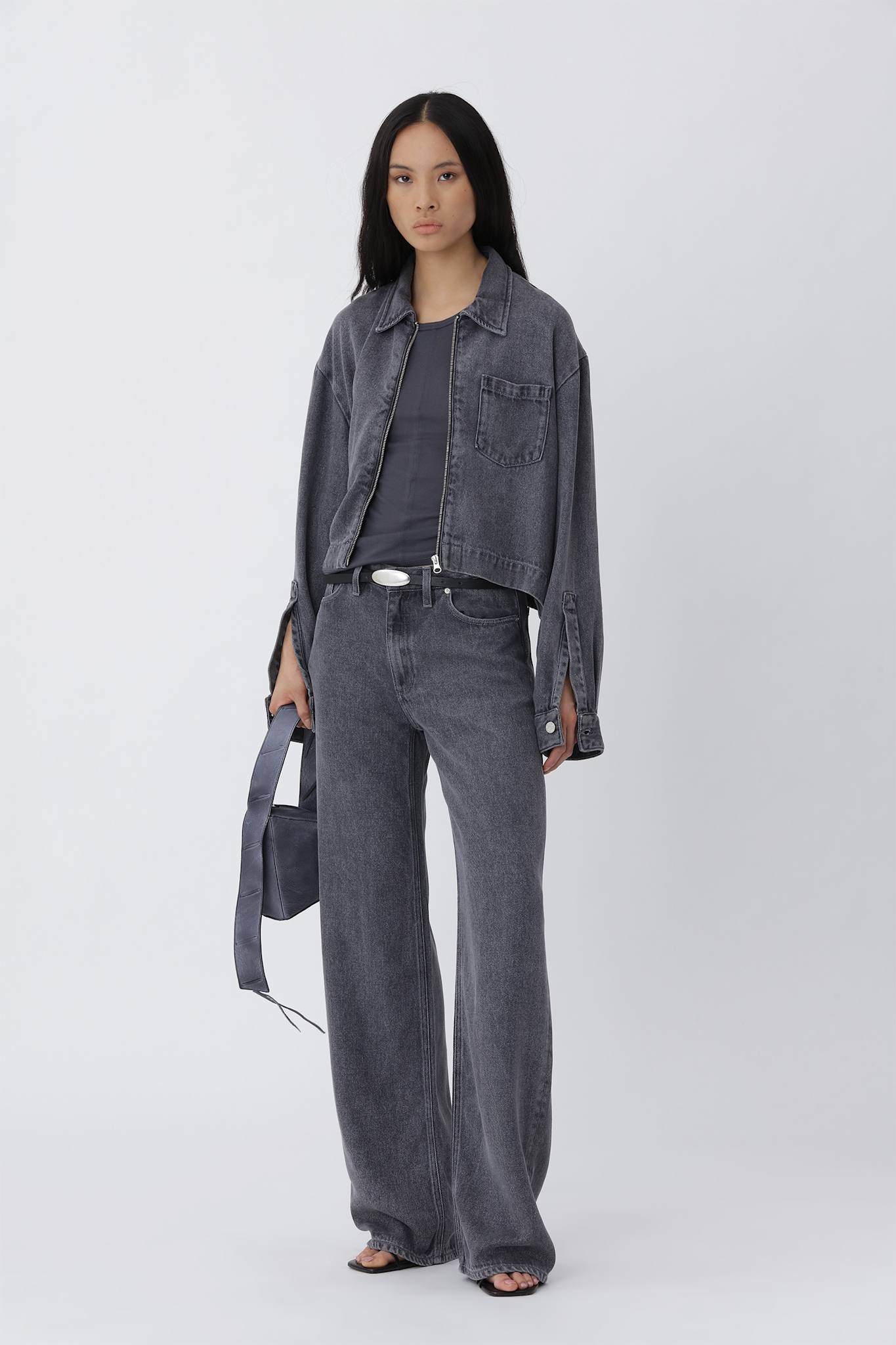 Lexington Zip Shirt - Washed Grey